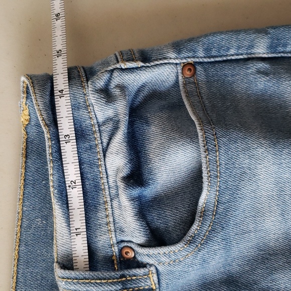 NOBO High Rise Distressed Denim Shorts Size 13 - Picture 4 of 6